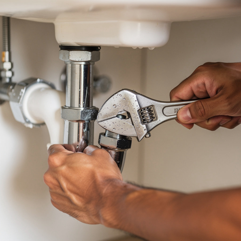 Walt's Plumbing professional performing expert plumbing repairs in Clovis, CA